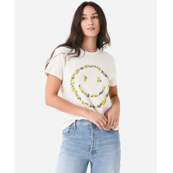 Re/Done | Tops | Redone Classic Smiley Face Peace Tee Shirt | Poshmark